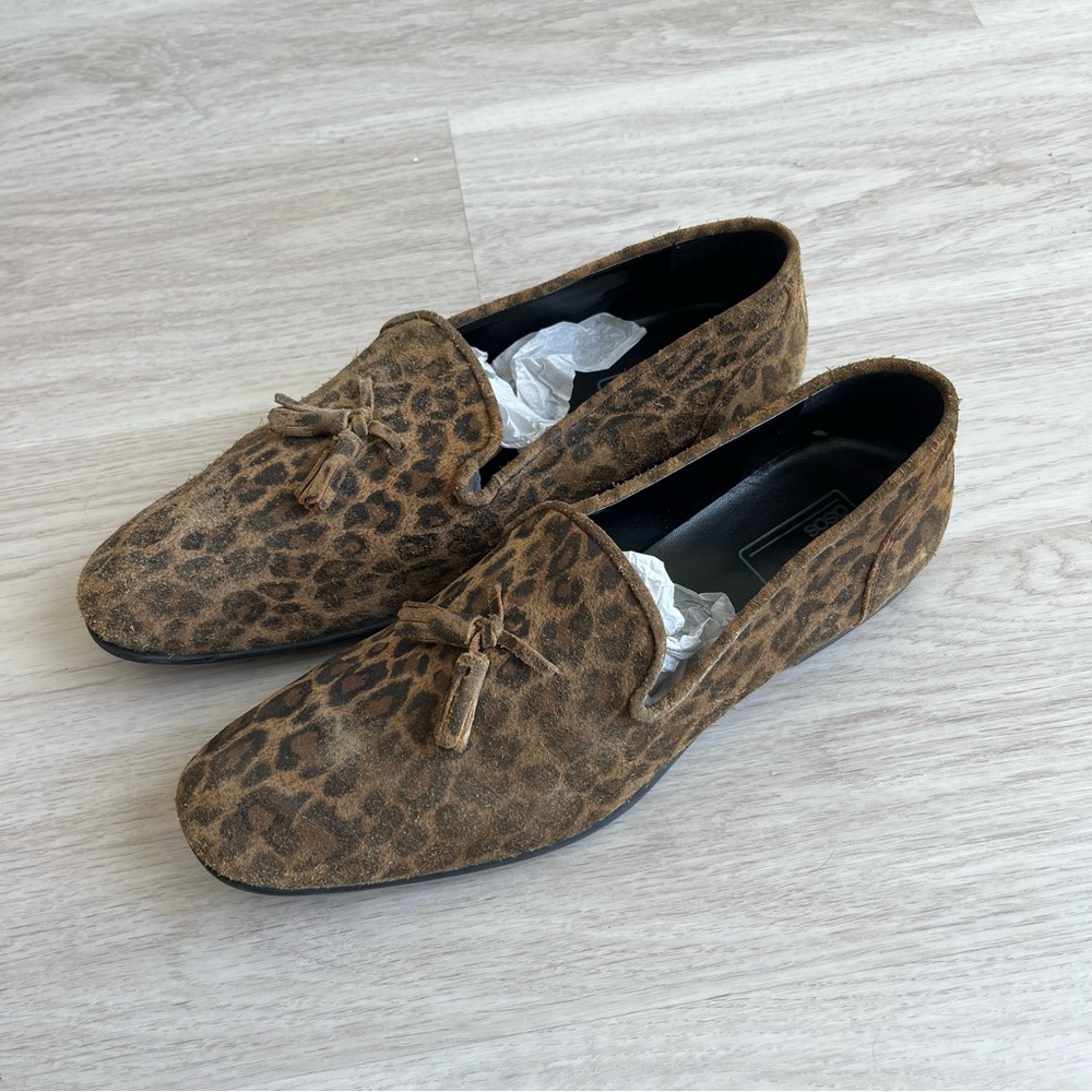 ASOS Leopard Loafers Sz 11 US